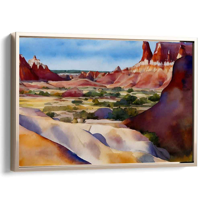 Watercolor Badlands National Park #109