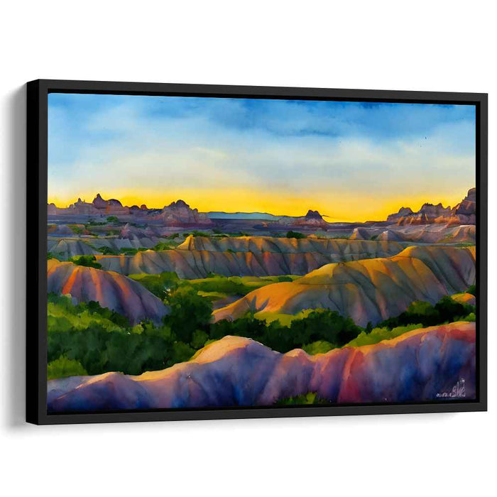 Watercolor Badlands National Park #110