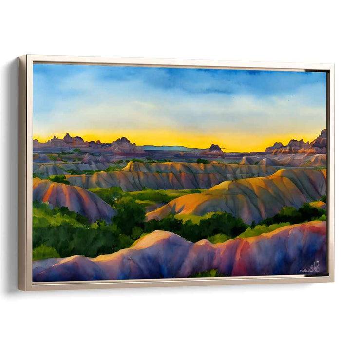 Watercolor Badlands National Park #110