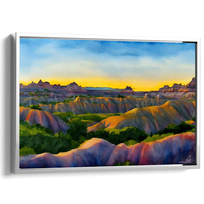 Watercolor Badlands National Park #110