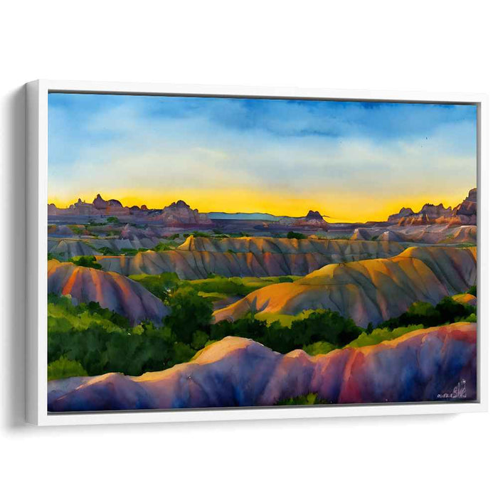 Watercolor Badlands National Park #110