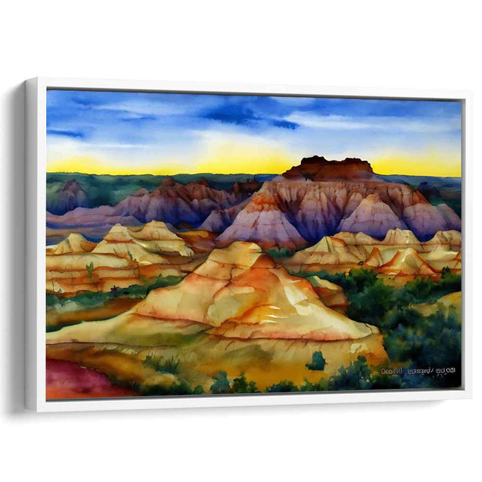 Watercolor Badlands National Park #125