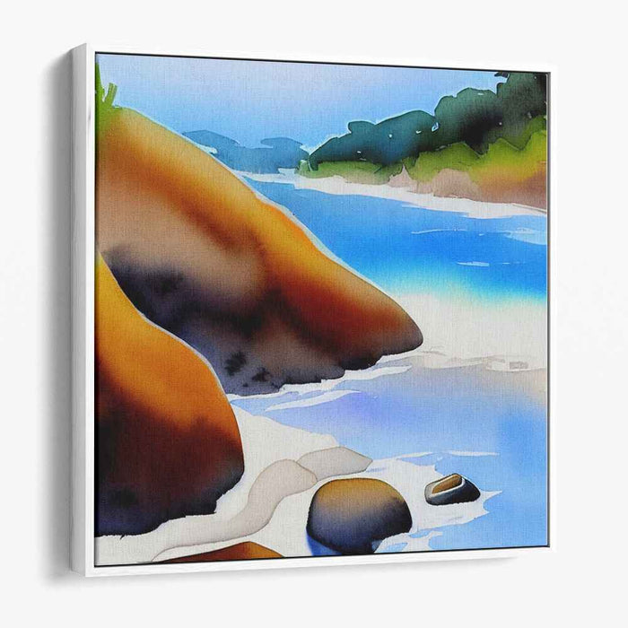 Watercolor Beach #012