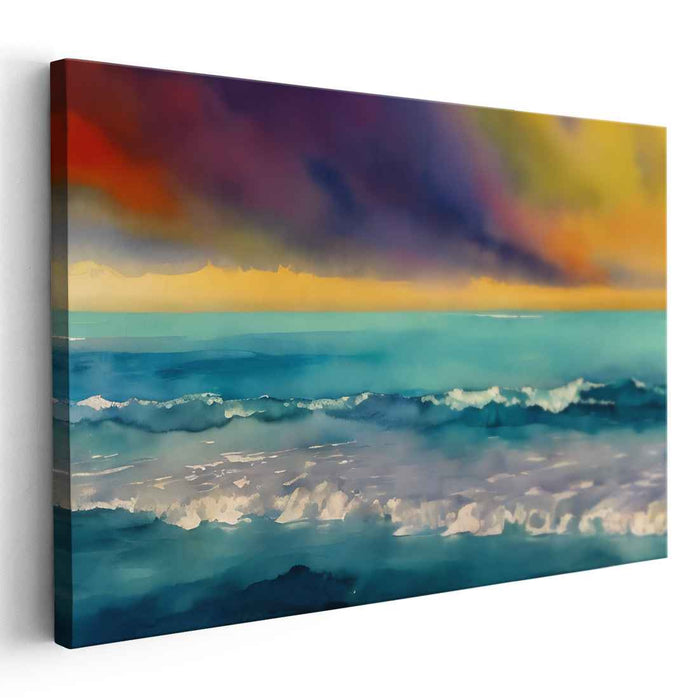 Twilight Waters Serenity: Sunset Over Tranquil Waters