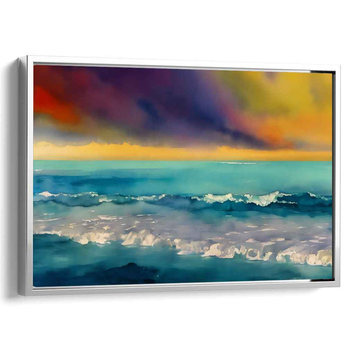 Twilight Waters Serenity: Sunset Over Tranquil Waters