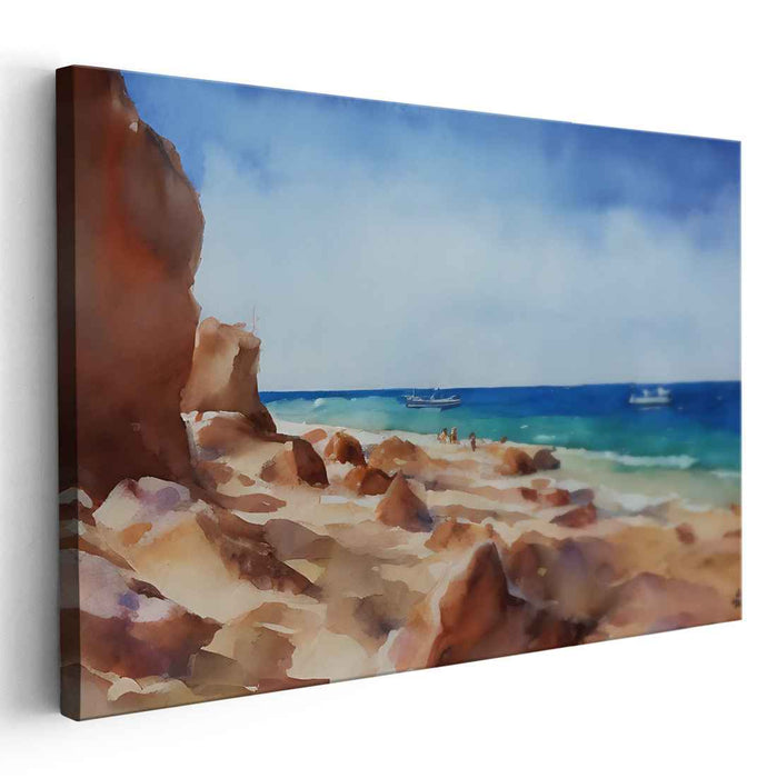 Watercolor Beach #124