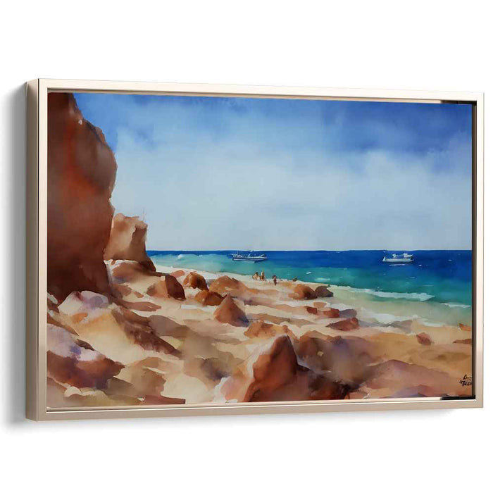 Watercolor Beach #124