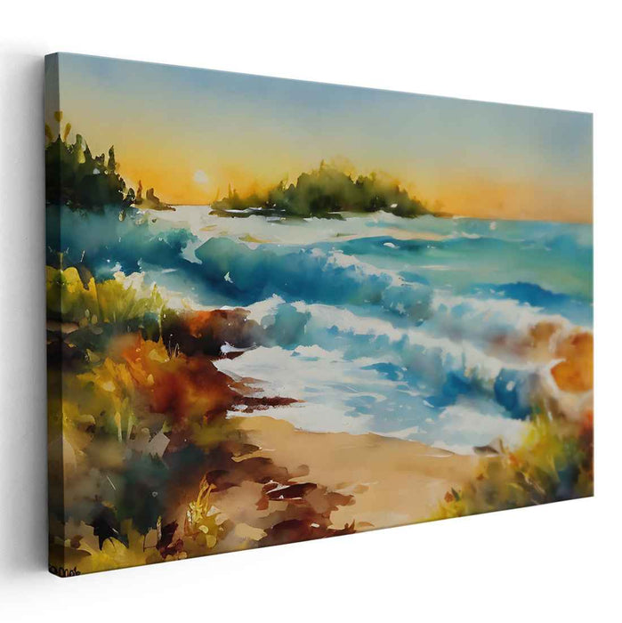 Watercolor Beach #131