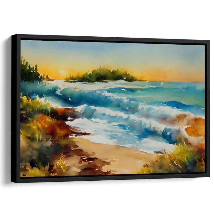 Watercolor Beach #131