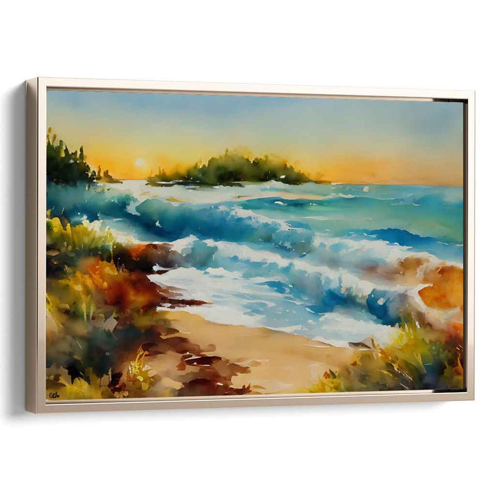 Watercolor Beach #131