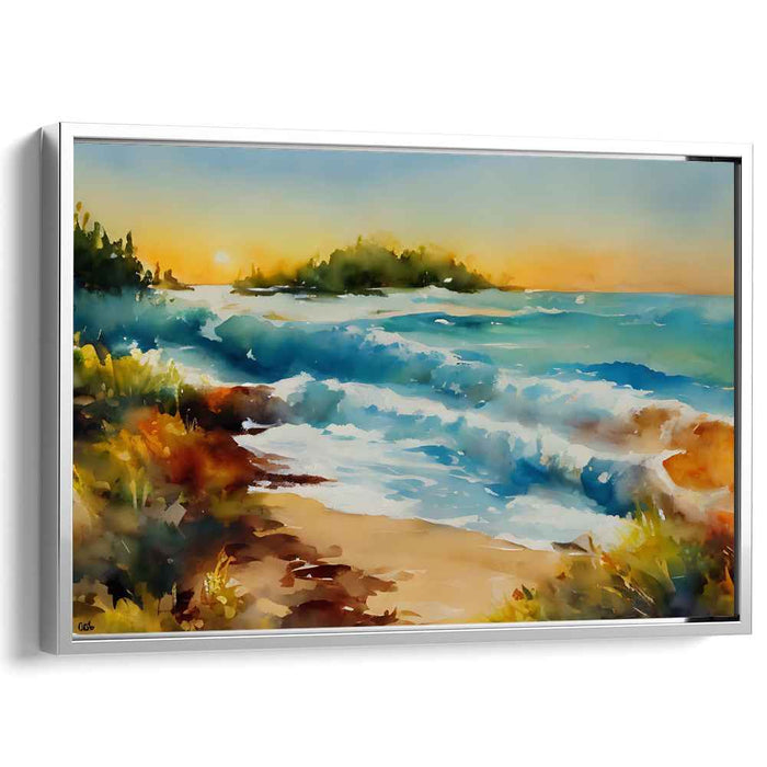 Watercolor Beach #131