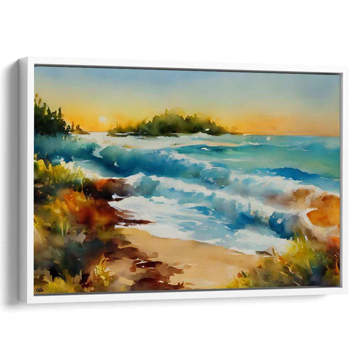 Watercolor Beach #131