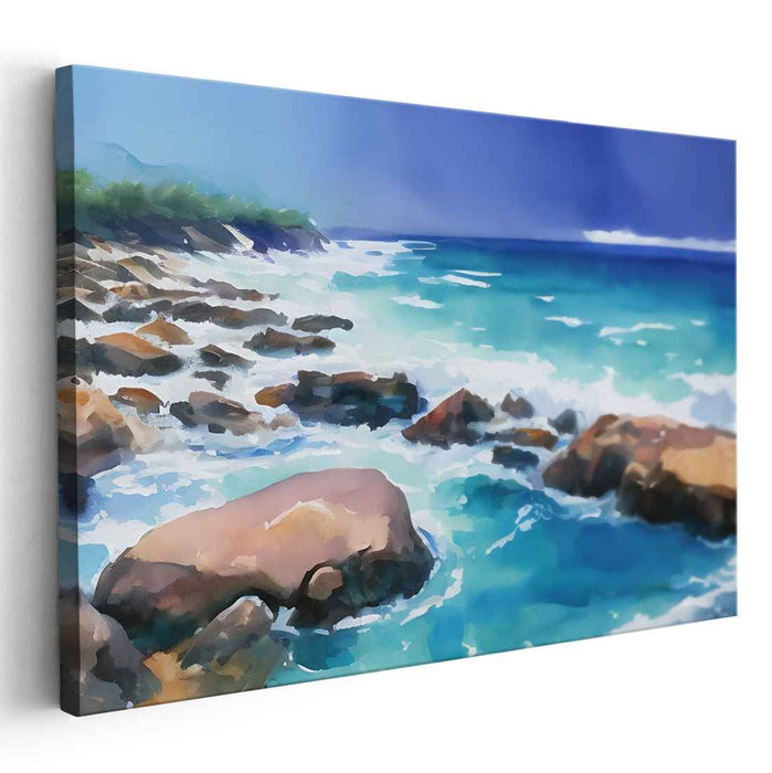 Watercolor Beach #134