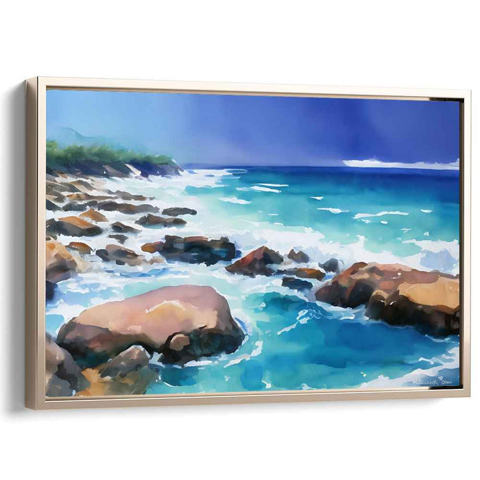 Watercolor Beach #134