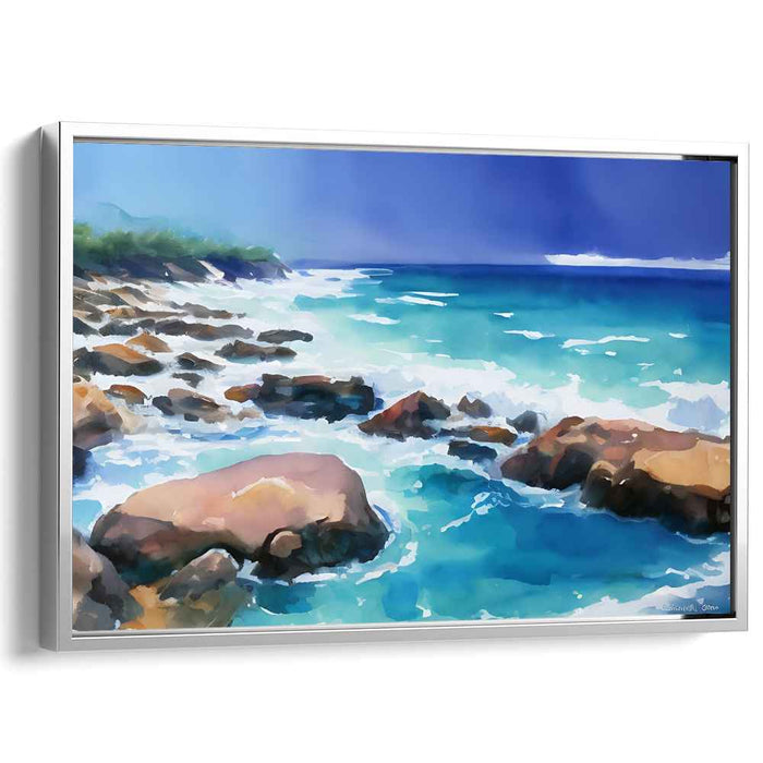 Watercolor Beach #134