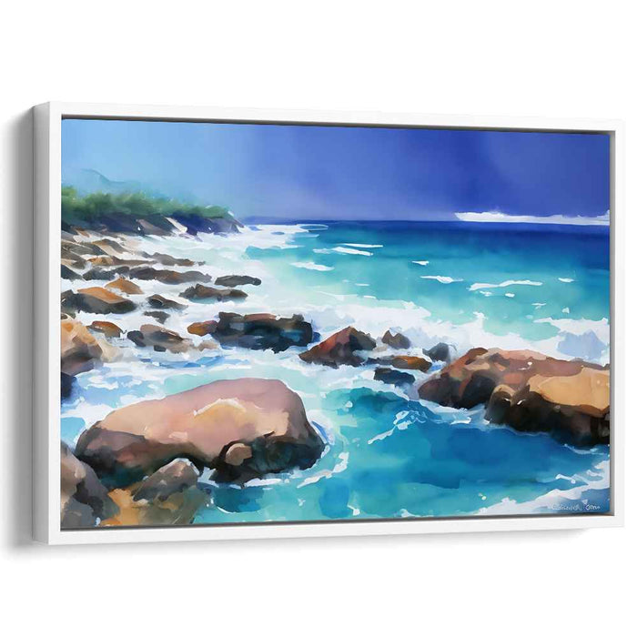 Watercolor Beach #134