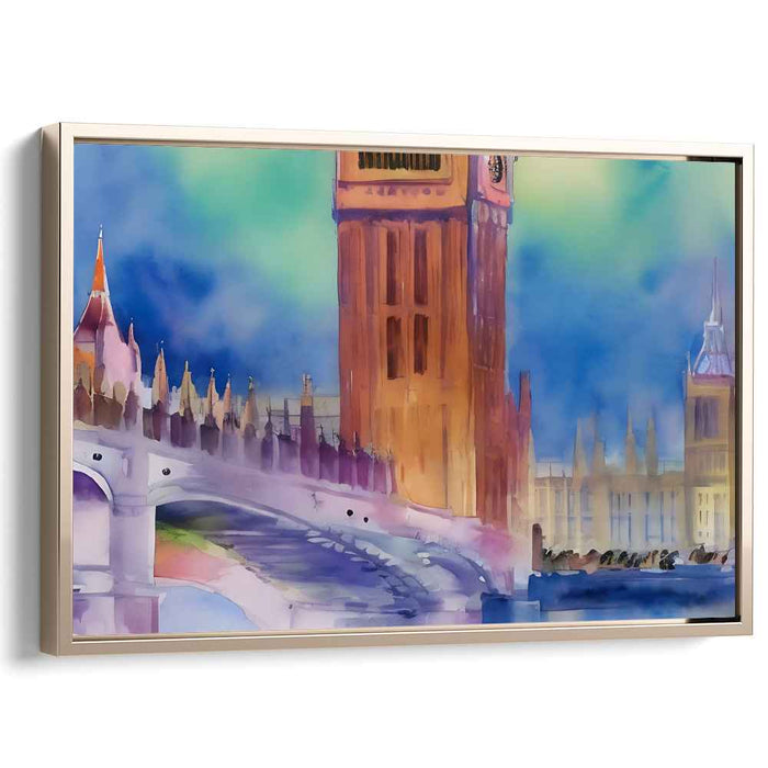 Clocktower Reverie: Watercolor Dreamscape of Big Ben