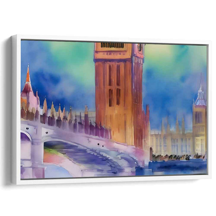 Clocktower Reverie: Watercolor Dreamscape of Big Ben