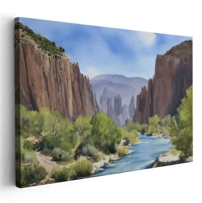 Whispers of Nature: Romantic Landscape Canvas Art Print
