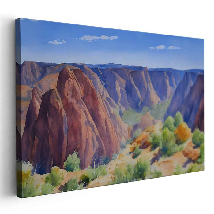 Watercolor Black Canyon of Gunnison #118