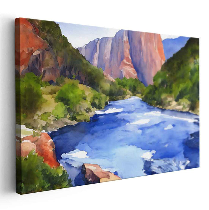 Watercolor Black Canyon of Gunnison #123
