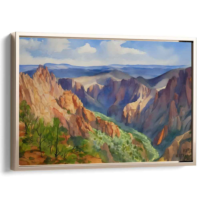 Luminous Dusk Mirage: Sunset Splendor in Watercolor Landscape