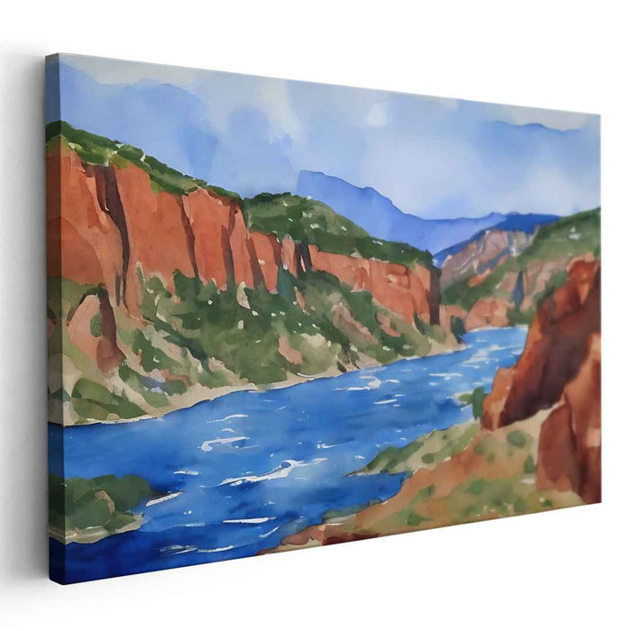 Watercolor Black Canyon of Gunnison #132