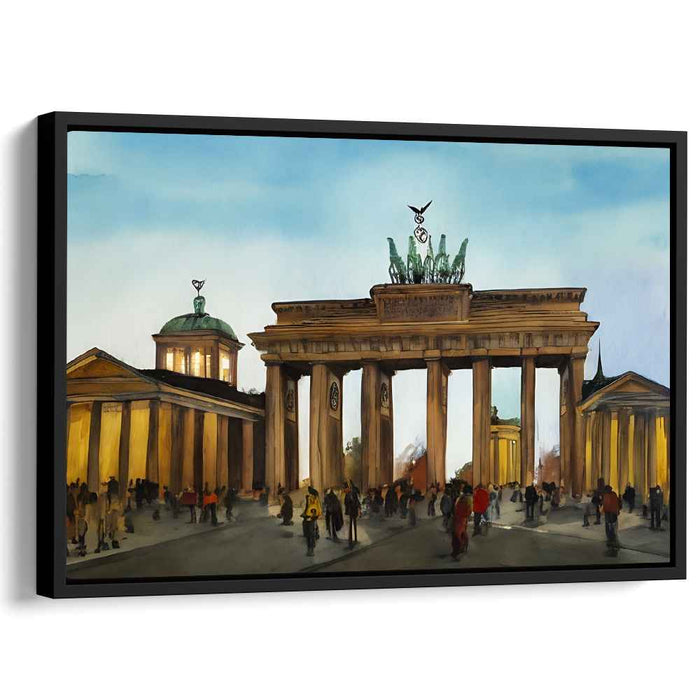 Streets of Liquid Dreams: Realistic Watercolor Cityscape