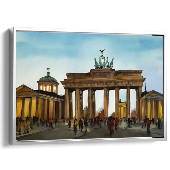 Streets of Liquid Dreams: Realistic Watercolor Cityscape