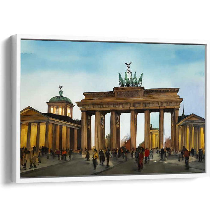 Streets of Liquid Dreams: Realistic Watercolor Cityscape