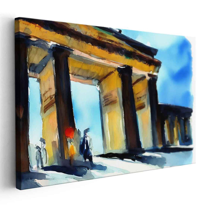 Watercolor Brandenburg Gate #114