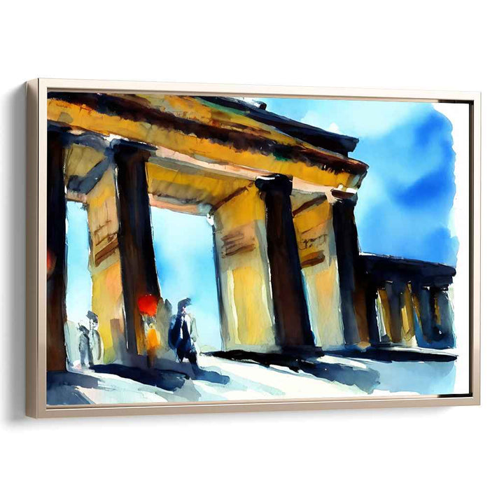 Watercolor Brandenburg Gate #114