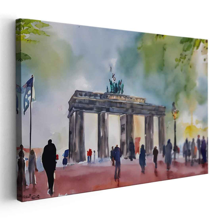 Whispers in Watercolor: Watercolor Impressions of Berlin's Iconic Landmark