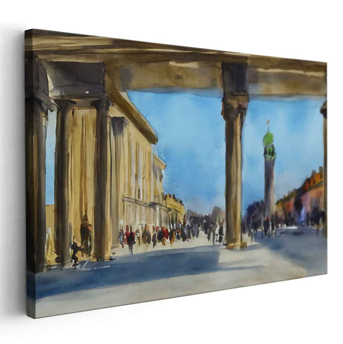 Watercolor Brandenburg Gate #119