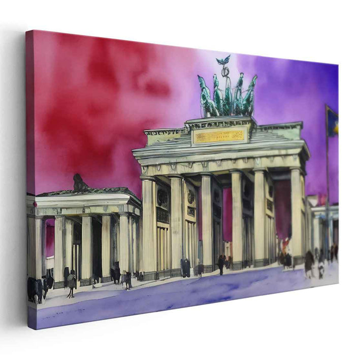 Watercolor Brandenburg Gate #123