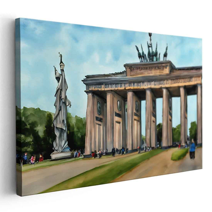 Watercolor Brandenburg Gate #127