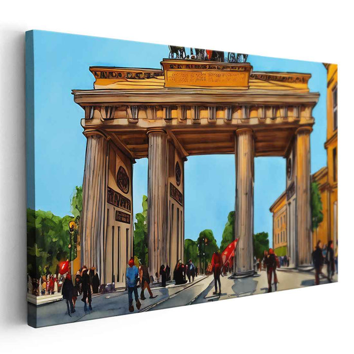 Architectural Brilliance Revealed: The Brandenburg Gate in Vibrant Detail