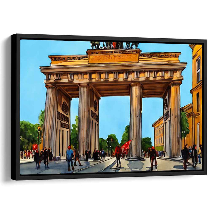 Architectural Brilliance Revealed: The Brandenburg Gate in Vibrant Detail