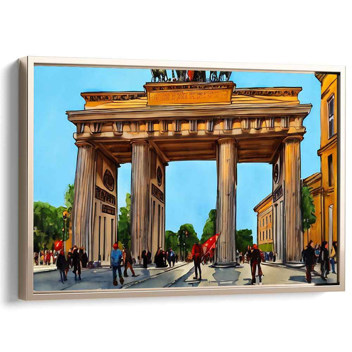 Architectural Brilliance Revealed: The Brandenburg Gate in Vibrant Detail