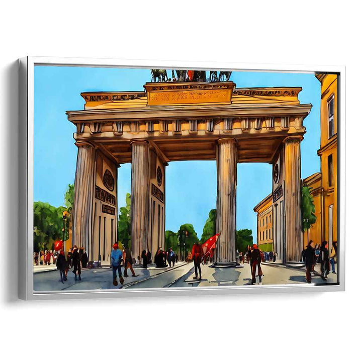 Architectural Brilliance Revealed: The Brandenburg Gate in Vibrant Detail