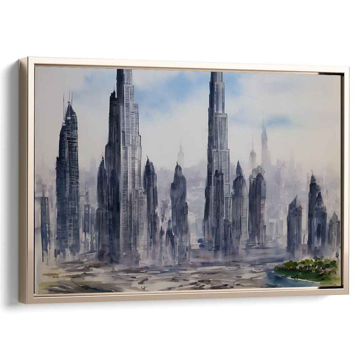 Skyward Marvels: Contemporary Urban Skyscraper Cityscape