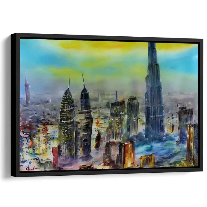 Dreamlike Urban Symphony Canvas Art: Dreamlike Urban Symphony Canvas Art