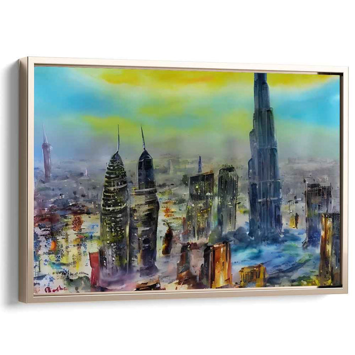 Dreamlike Urban Symphony Canvas Art: Dreamlike Urban Symphony Canvas Art