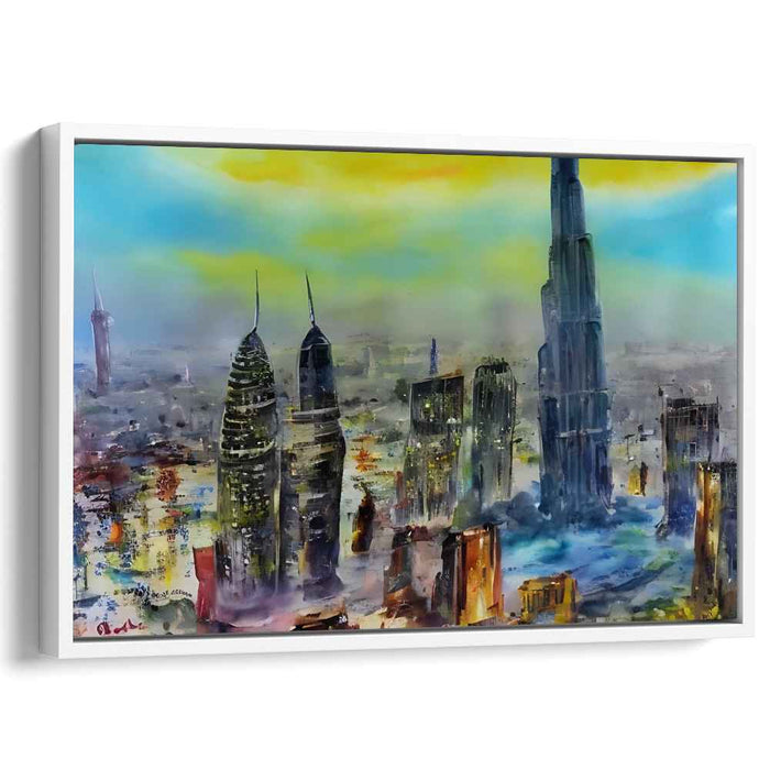 Dreamlike Urban Symphony Canvas Art: Dreamlike Urban Symphony Canvas Art