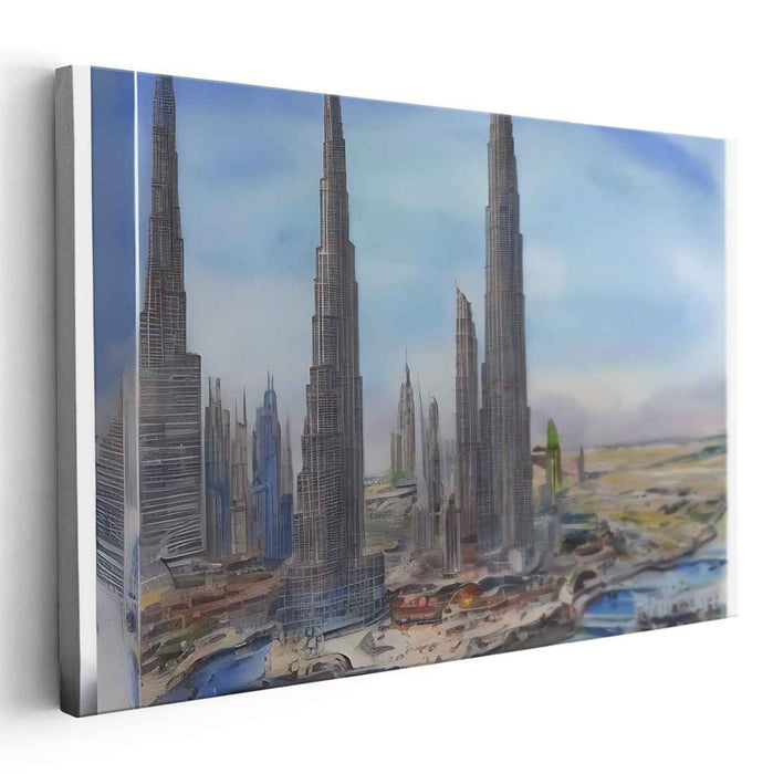 Watercolor Burj Khalifa #121