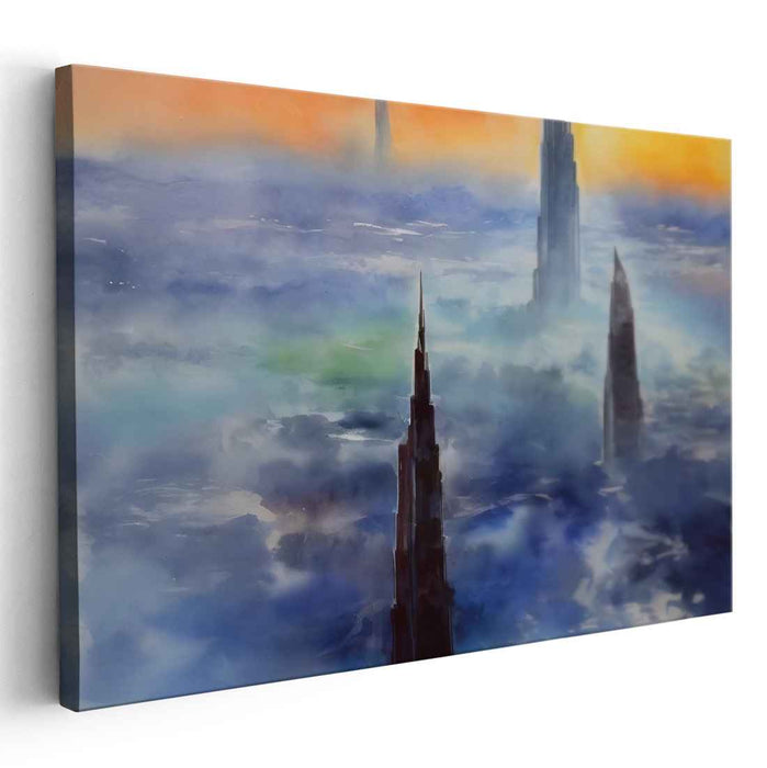 Misty Towers: A Futuristic Urban Dreamscape