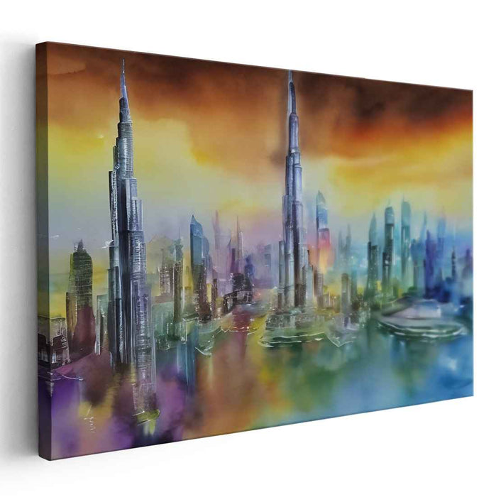 Whispers Of Dawnlight Cityscapes: Ethereal Cityscape at Dawn