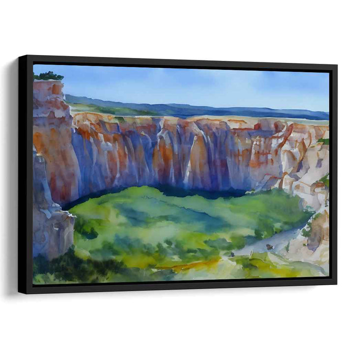 Aqueous Brushstrokes Dance: Impressionist Watercolor Landscape Art