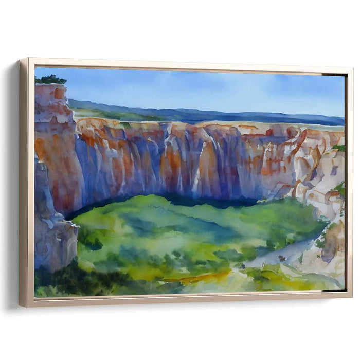 Aqueous Brushstrokes Dance: Impressionist Watercolor Landscape Art