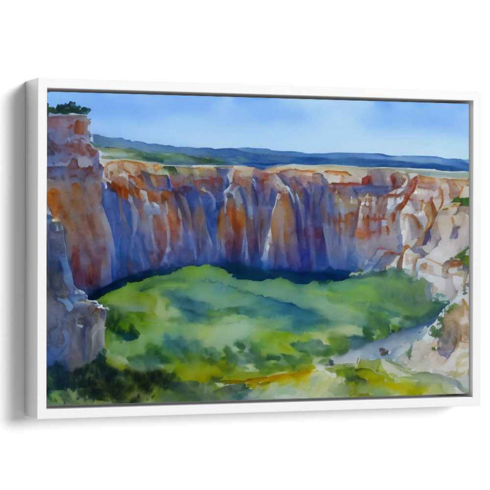 Aqueous Brushstrokes Dance: Impressionist Watercolor Landscape Art